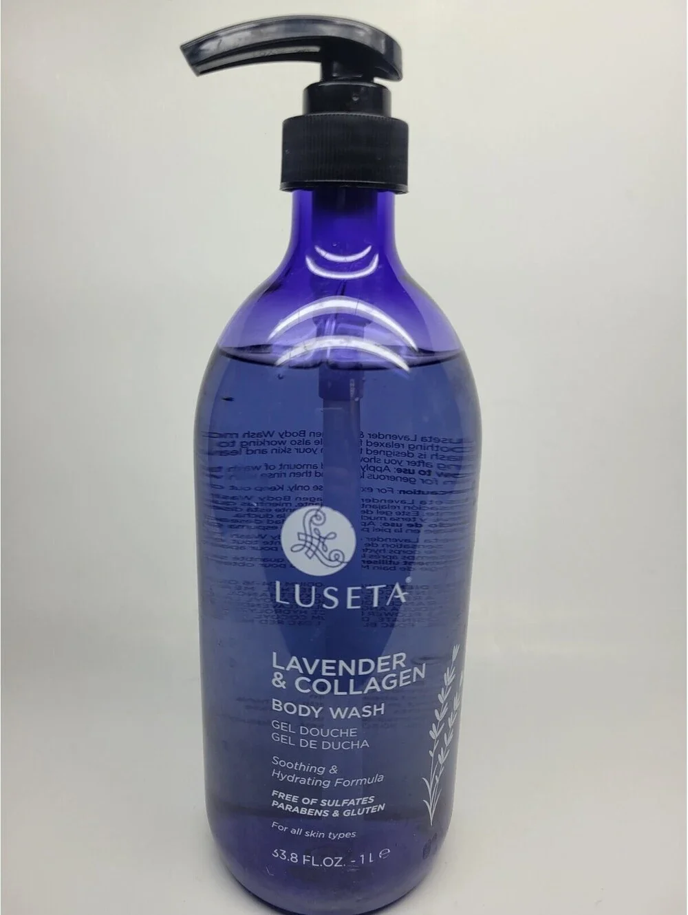 Luseta Lavender & Collagen Lightly Scented Body Wash Daily Moisturizing 33.8oz
